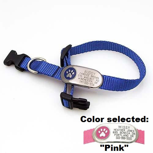 Jewelry ID Collar - Paw, - Lucky Pet